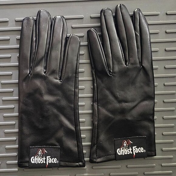 Ghost Face Costume 2 Mask Ghostface Lives Pumpkin Faux Leather Gloves Knife Kids - Picture 5 of 13